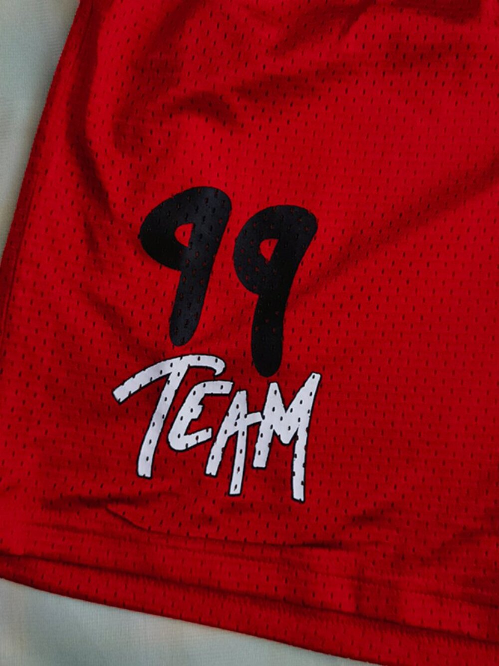 Chrome Hearts Red No. 99 Team Shorts - Picture 2 of 8